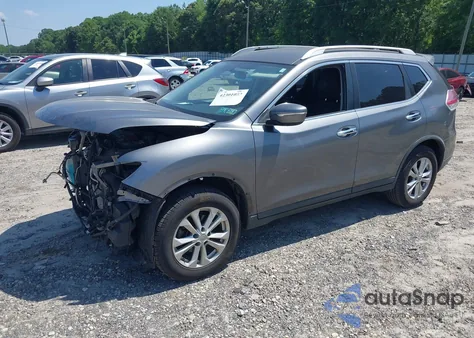 2015 Nissan Rogue Sv из США, поврежденный, VIN KNMAT2MVXFP533891